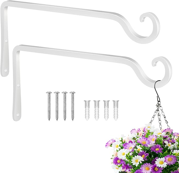 BOLITE Plant Hangers, 10 Inch Hanging Plant Brackets Outdoor Indoor, Wall Hooks by Bolite