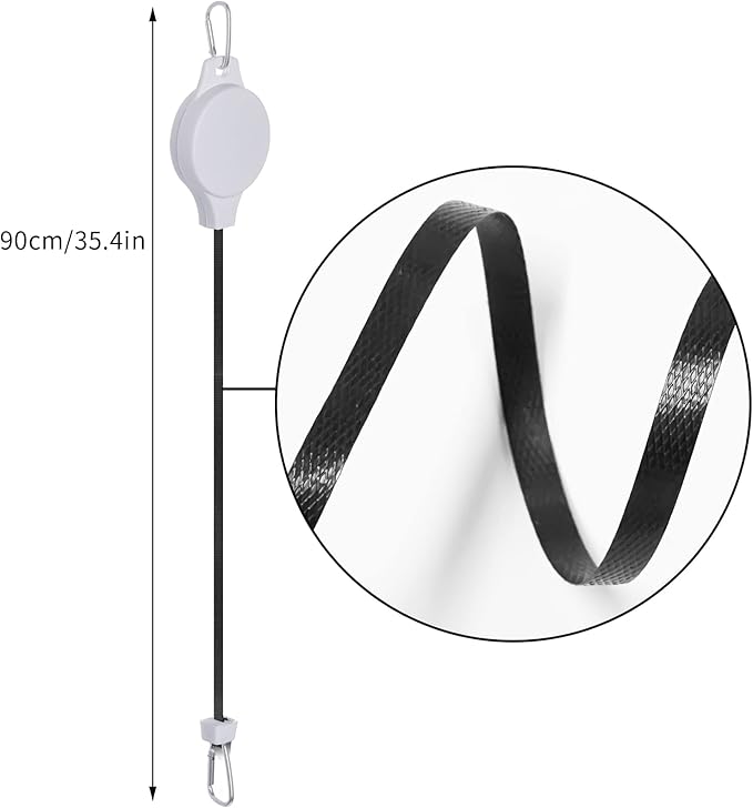 6 Pcs Retractable Plant Hanger, Easy Reach Plant Pulley Adjustable Height Wheel - Image 3