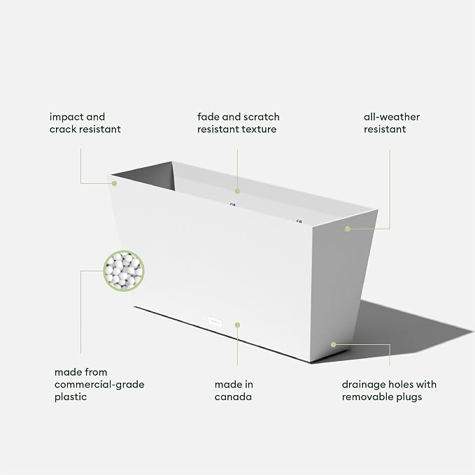 Veradek Pure Series Midori Trough Planter - Image 3