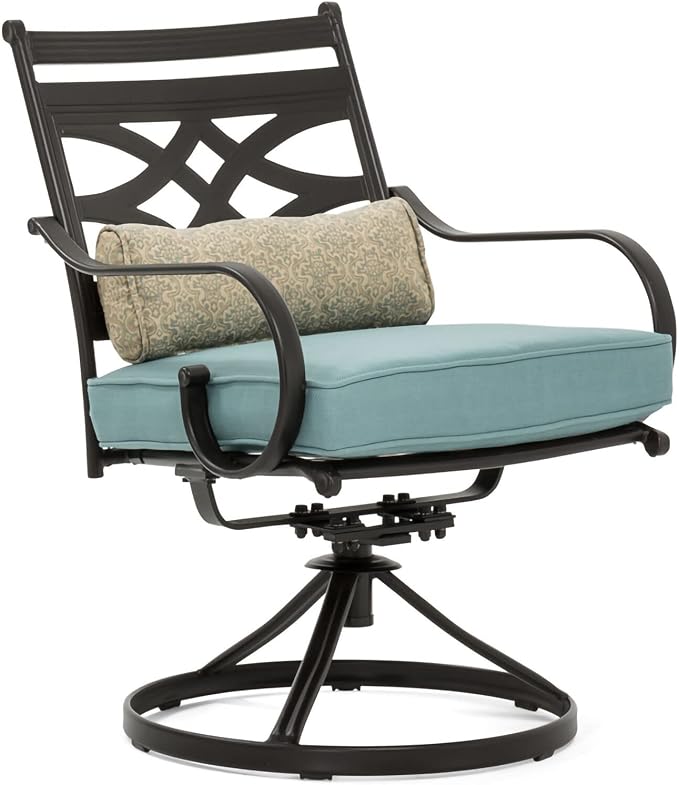 Hanover Montclair 11-Piece All-Weather Outdoor Patio Dining Set, 10 Swivel - Image 9