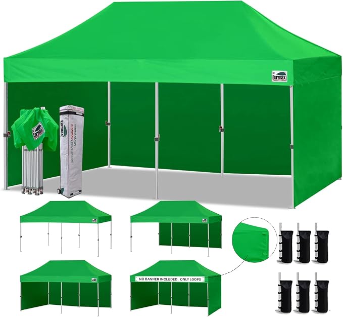 Eurmax USA 10'x20' Pop-up Canopy Tent Commercial Instant Canopies by Eurmax