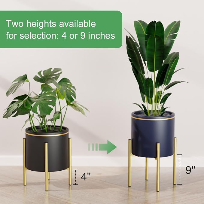 H HOMEXIN Adjustable Plant Stand Indoor, Metal Plant Stand 8 to 12 Inches - Image 3