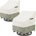 Outdoor Swivel Lounge Chair Cover 2 Pack, Waterproof Heavy Duty Outdoor Chair by LSongSKY