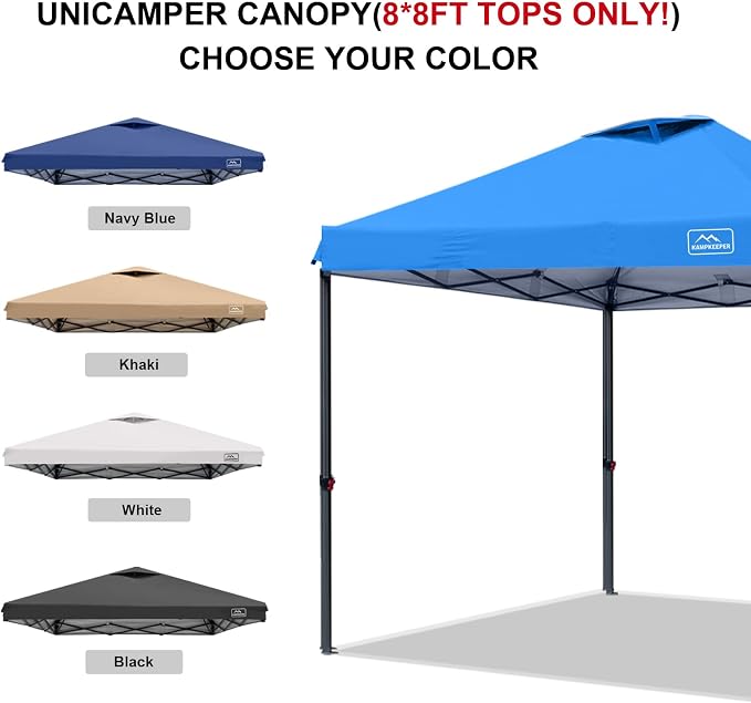 KAMPKEEPER Replacement Top Pop Up Canopy Tent Cover Roof - Image 4