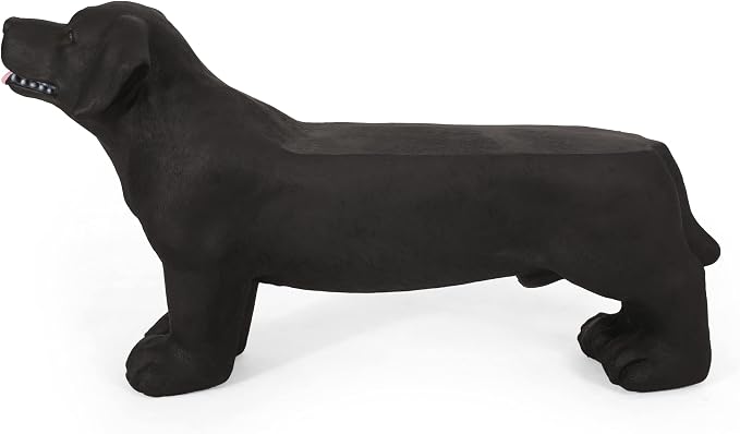 Christopher Knight Home Hyrum Outdoor Bench, Matte Black + Black - Image 7
