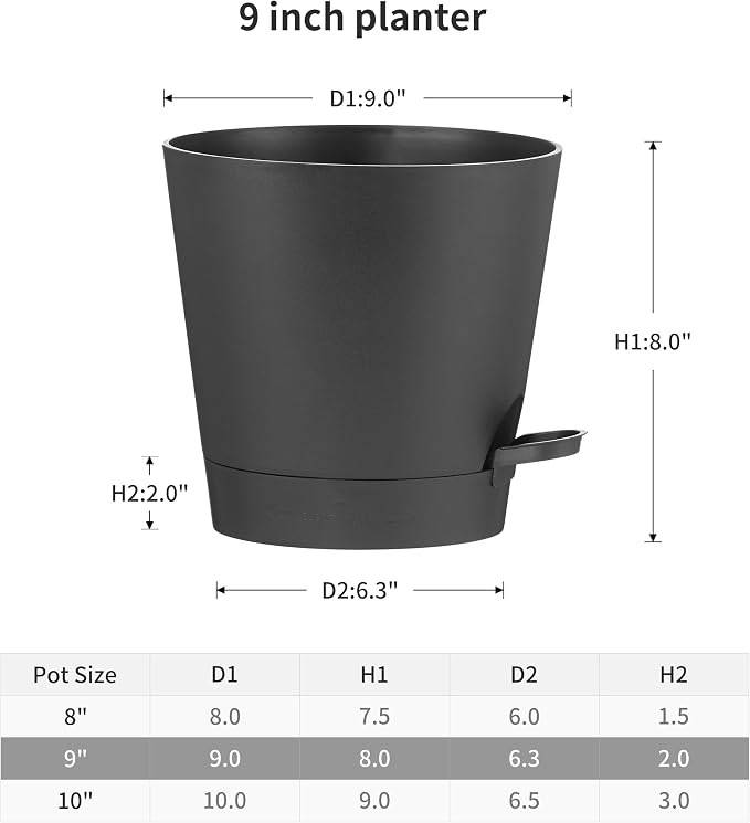 FaithLand 2-Pack 9 Inch Planter Pots - Image 2