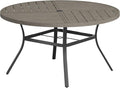 VICLLAX Round Patio Table with Adjustable Umbrella Hole by HOME