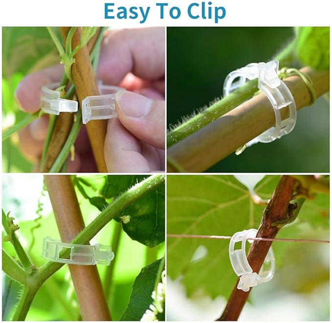 200Pcs Garden Clips for Climbing Plants, Reusable Trellis Clips for Tomatoes - Image 5