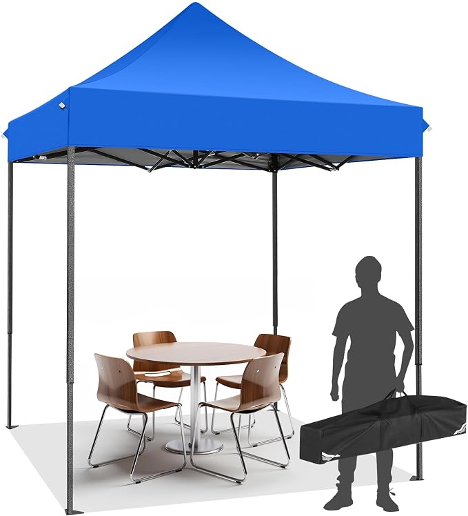 COBIZI 6.6x6.6 Pop up Canopy Tent Heavy Duty Without Sidewalls, Easy Set-up by COBIZI