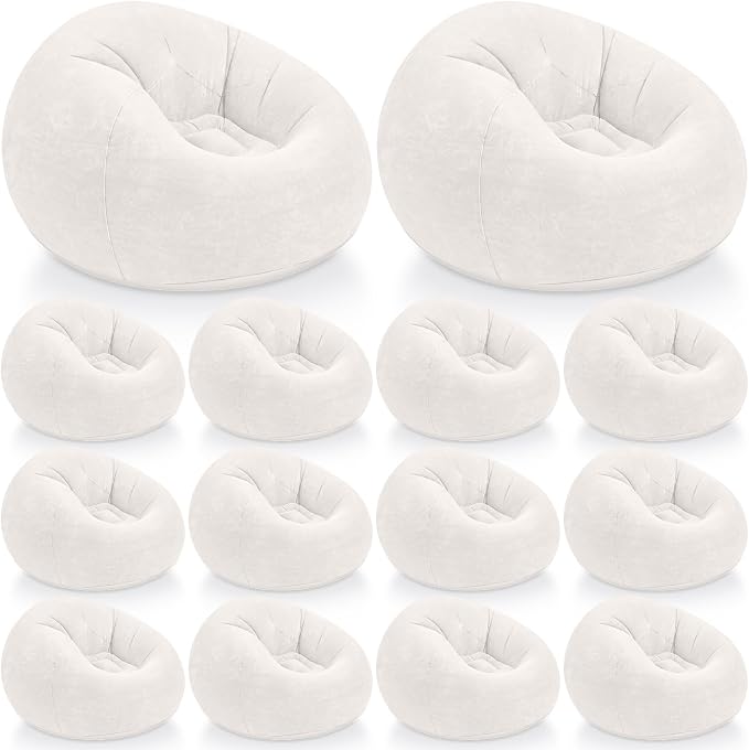 Realspring Inflatable Bean Bag Chairs Outdoor Blow up Camping Chairs Inflatable by Realspring