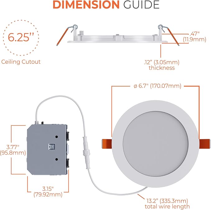 HALO HLB 6 in LED Recessed Lighting Canless Dimmable Wet Location Selectable - Image 8