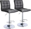Leopard Modern Square PU Leather Adjustable Bar Stools by LEOPARDPRODUCTS