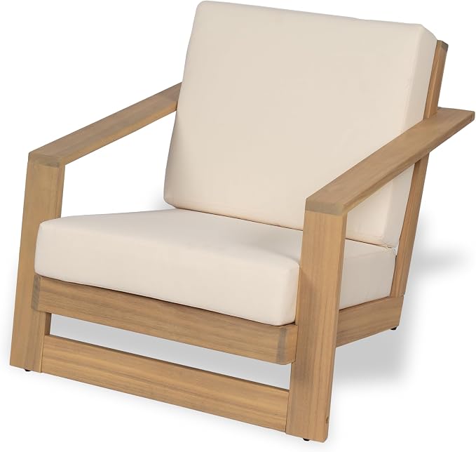 Christopher Knight Home Galio Set of 2 Acacia Wood Lounge Chair Outdoor - Image 8