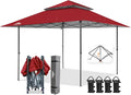 EAGLE PEAK 13x13 Straight Leg Pop Up Canopy Tent Instant Outdoor Canopy Easy by EAGLEPEAK