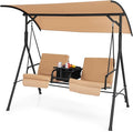 Tangkula 2 Person Porch Swing, Outdoor Swing by TANGKULA