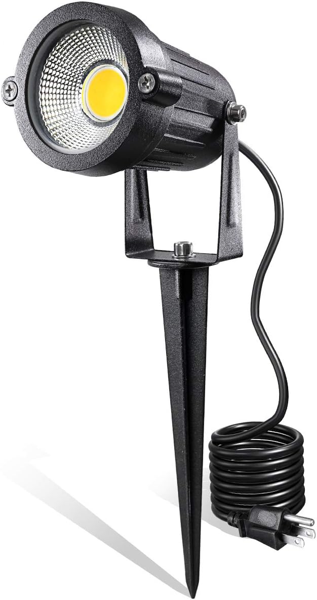 LED Landscape Lights, 5W 120V AC Outdoor Pathway Garden Yard Spotlight by LEACOCO