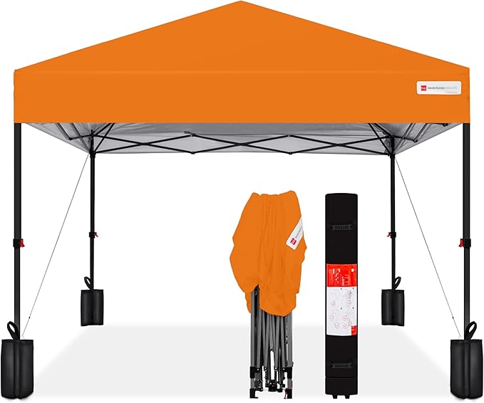 Best Choice Products 10x10ft Pop Up Canopy Tent, Outdoor Shade, 1 Person 1 by BestChoiceProducts