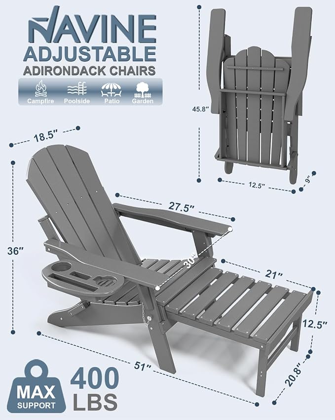 Adjustable Adirondack Chair - Image 3