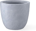 Kante 14 Inch Dia Round Concrete Planter, Indoor Outdoor Large Plant Pot by Kante