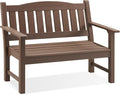 Psilvam 2-Person Outdoor Memorial Bench, All-Weather Poly Lumber Garden Bench by PsilvamGardenFurniture