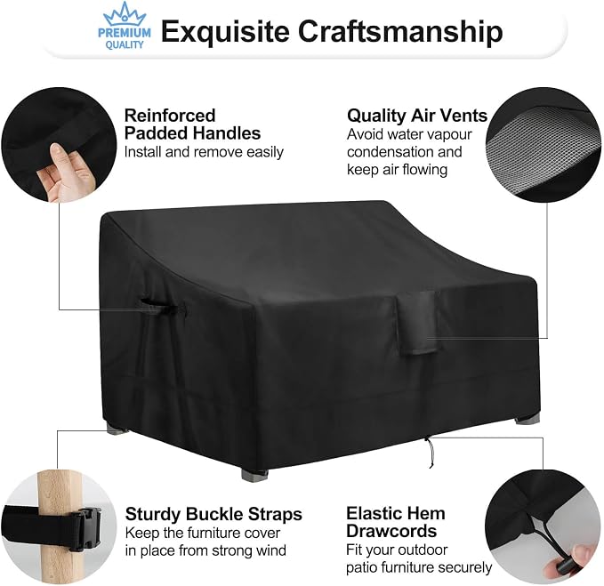 OutdoorLines Outdoor Waterproof Patio Loveseat Couch Cover - Image 5