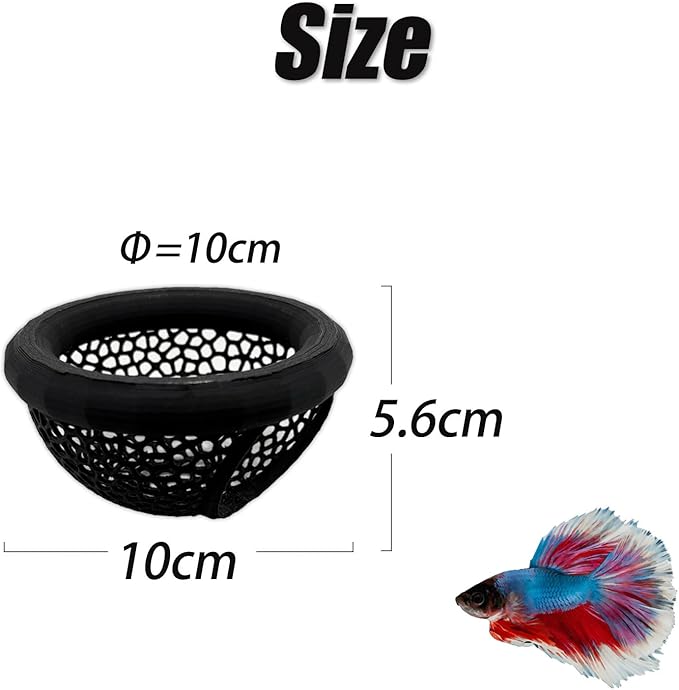 Aquarium Floating Betta Fish Skins, Betta or Shrimp Feeder, Cave and Hammock - Image 3