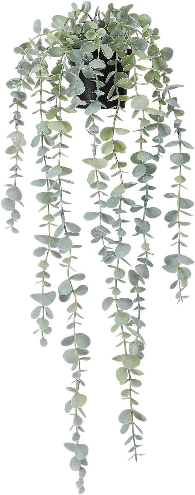 COCOBOO 1pcs Artificial Hanging Plants, Fake Potted Eucalyptus Faux Hanging by COCOBOO