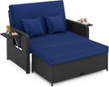 COSTWAY Patio Rattan Daybed by COSTWAY