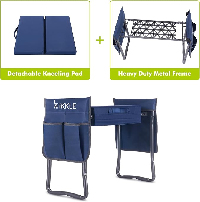 ikkle Heavy Duty Garden Kneeler Seat and Gardening Stool - Image 5