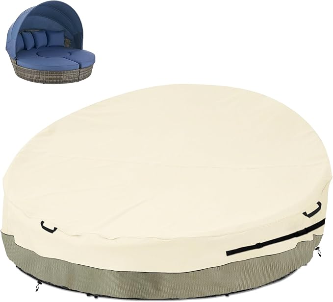 Bitubi 88 Inch Heavy Duty Waterproof Outdoor Daybed Cover by PatioFurnitureCovers