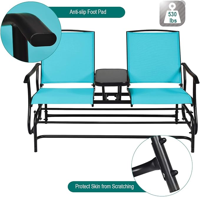 Giantex Patio Bench Glider Chair - Image 7