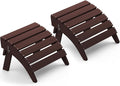 SERWALL Folding Adirondack Chair Footrest Set of 2, Adirondack Ottomans Without by SERWALL