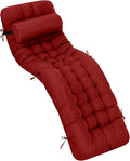 Tudomro 66'' Outdoor Chaise Lounge Cushion Waterproof Patio Lawn Pool Chaise by Tudomro