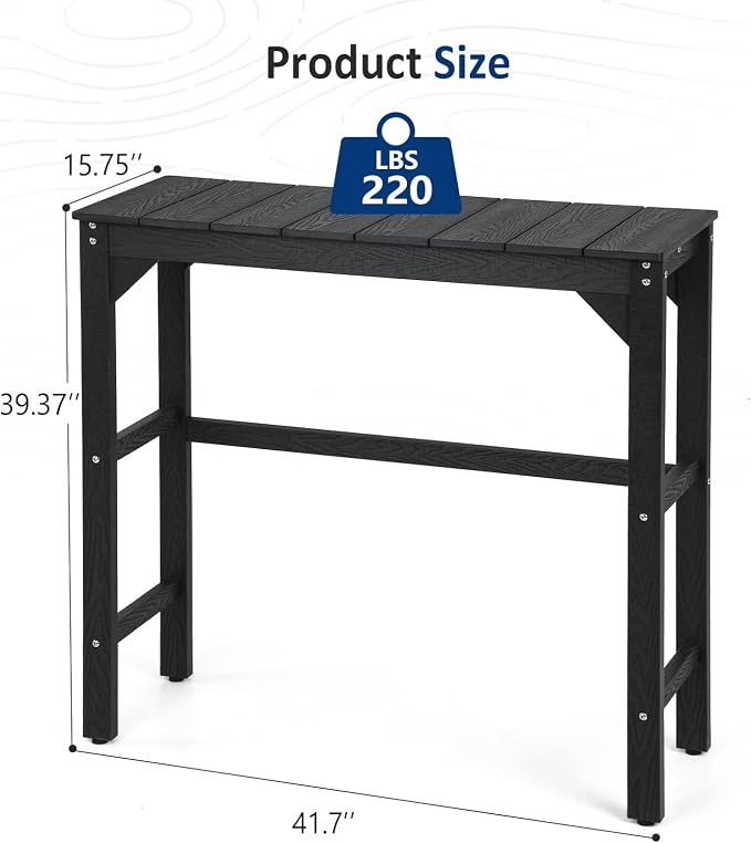 Outdoor Bar Table, HIPS Material, Waterproof, - Image 3