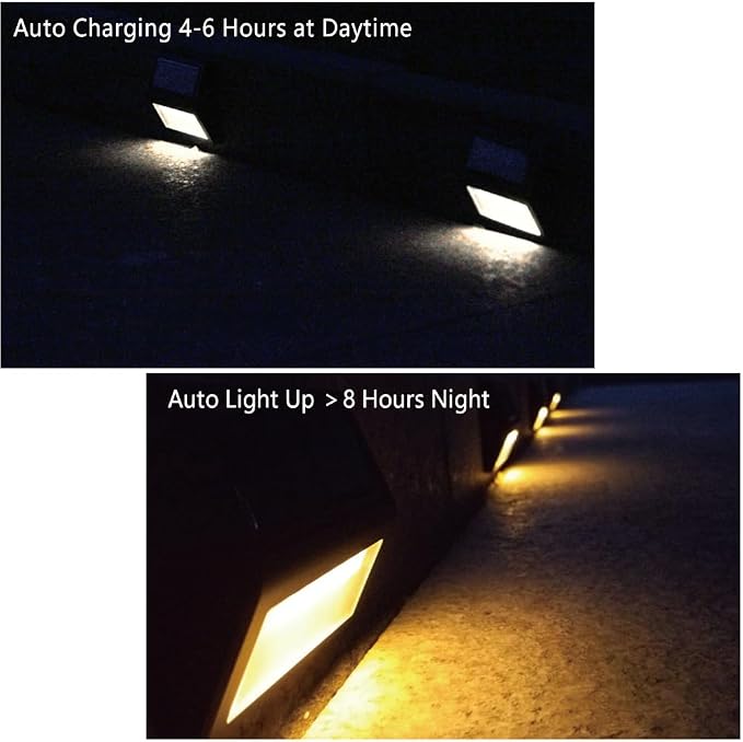 Solar Lights Outdoor, Waterproof Solar Powered Deck Step Lights - Image 4