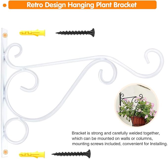 KABB Hanging Plant Bracket, Indoor Outdoor Rustic Home Decor - Image 3