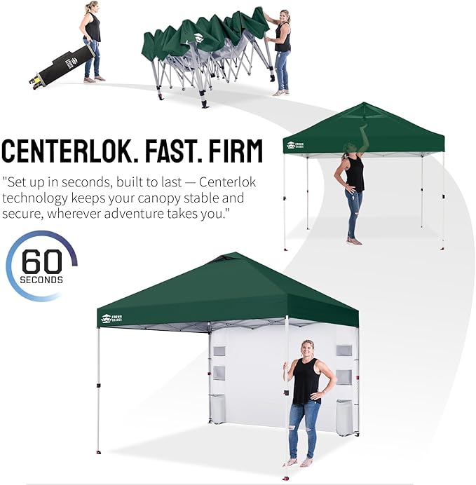 CROWN SHADES Canopy Tent 10x10 Pop Up Canopy Outdoor Shade - Image 6