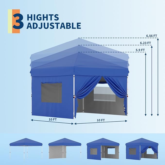GarveeLife 10x10 Pop Up Canopy - Image 4
