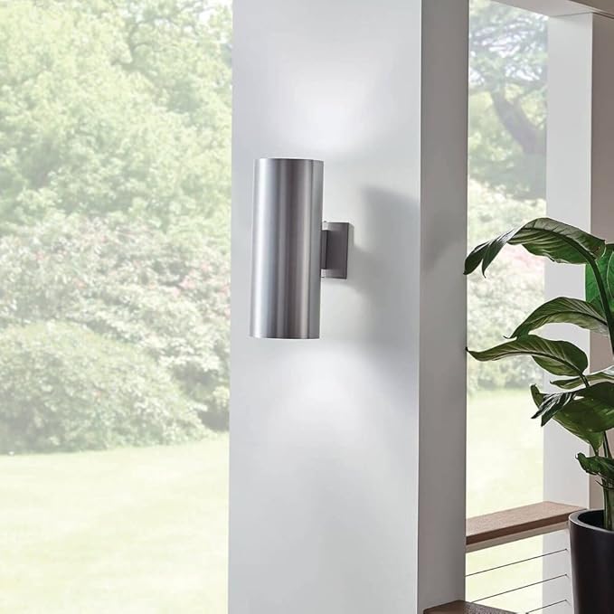 Kichler 9246BA Two Light Indoor/Outdoor Wall Mount, Brushed Aluminum - Image 7