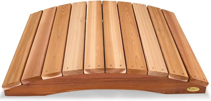 All Things Cedar Wooden Bridge, Outdoor Garden Walkway - Image 7