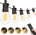 LED Outdoor String Lights, 50FT Waterproof Patio Light by Brightever
