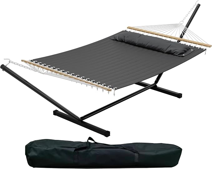 GAOMON Double Hammock with Stand, 475 lb Capacity, Adjustable Portable Hammock - Image 8