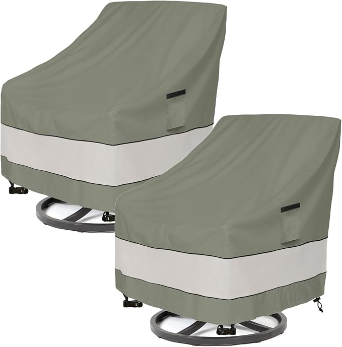 Patio Chair Covers Waterproof Patio Furniture Covers, 27.5W x 32.5D x 38 H by Aacabo