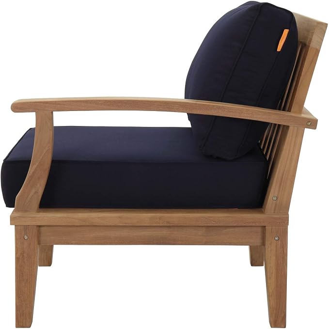 Modway Marina Premium Grade A Teak Wood Outdoor Patio Right-Facing Sofa in - Image 5