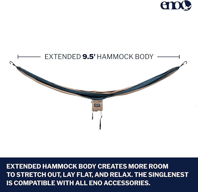 ENO, Eagles Nest Outfitters SingleNest Lightweight Camping Hammock - Image 2