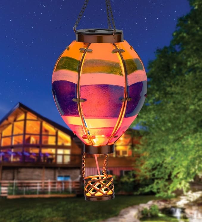 Regal Art & Gift Hot Air Balloon Solar Lantern – Hanging Solar-Powered LED - Image 5