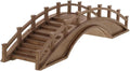 LOGOFUN Miniature Wood Arch Bridge Figurine Mini Wood Bridge Model Tiny Arch by LOGOFUN