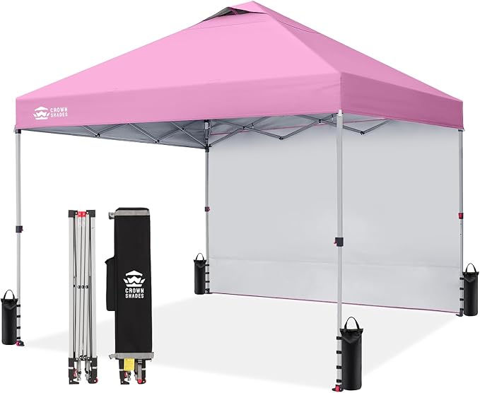 CROWN SHADES Canopy Tent, 10 x 10 Foot Portable Pop Up Outdoor Shelter by CrownShades