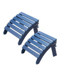 VEVOR Adirondack Ottoman Set of 2, 18.7L x 18.9W x 13.8H Inch HDPE Plastic by VEVOR