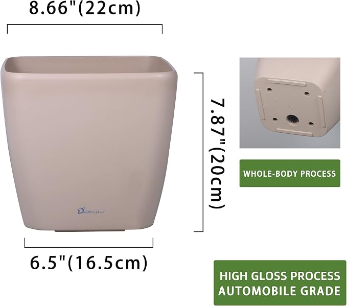 Dexceder 9x8 Self Watering Planter Indoor Outdoor, Inner Mat Design, Thickened - Image 3